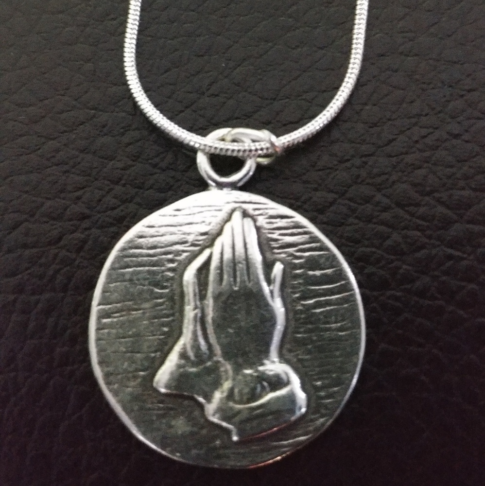 .925 Sterling Silver Reversible Charm Necklace